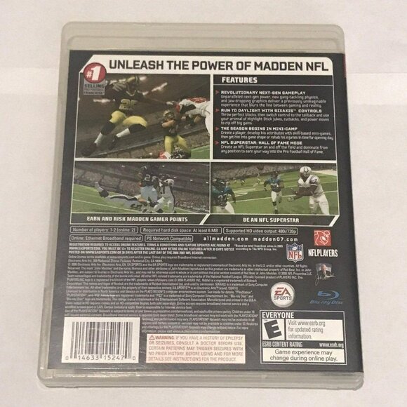 PS3: Madden NFL 07 (Mint) PlayStation 3 - Picture 2 of 4
